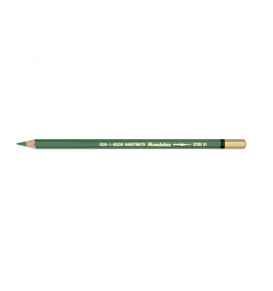 Олівець акварельний MONDELUZ 3720. Потовщений м'який грифель. Колір - крушиновий зелений