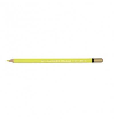 Олівець акварельний MONDELUZ 3720. Потовщений м'який грифель. Колір - лимонний жовтий