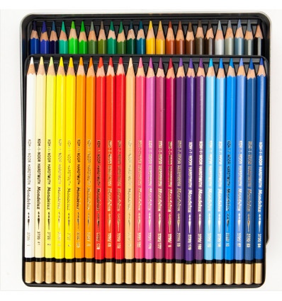 Олівці кольорові акварельні художні, 48 кольорів, подарункова металева упаковка