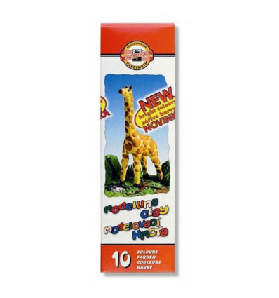 Пластилін "Жираф", 10 кольорів, 200 г. Картонна упаковка з пластиковим піддоном.