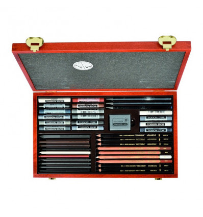 Набір художній подарунковий KOH-I-NOOR GIOCONDA 8895, 39 предметів в ексклюзивному дерев'яному пенал