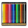 Олівці кольорові акварельні художні, 24 кольори, подарункова металева упаковка