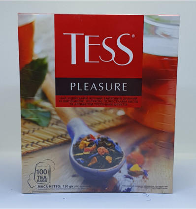 Чай TESS Pleasure, чорний 1,5гр х 100 пакетиків