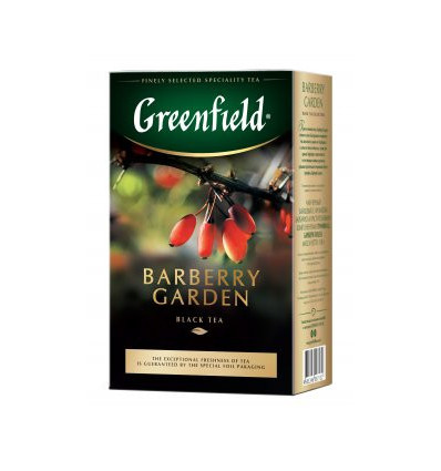 Чай Greenfield Barberry Garden, черный 100гр