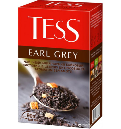 Чай TESS Earl Grey, черный 90 гр