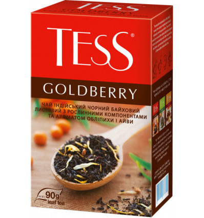 Чай TESS Goldberry, чорний 90 гр