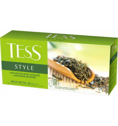 Чай TESS Style, зелений 2гр х 25 пакетиків