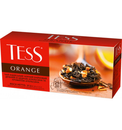 Чай TESS Orange, черный 1,5гр х 25 пакетиков