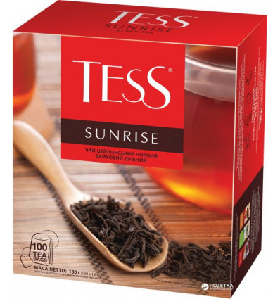 Чай TESS Sunrise, чорний 1,8гр х 100 пакетиків