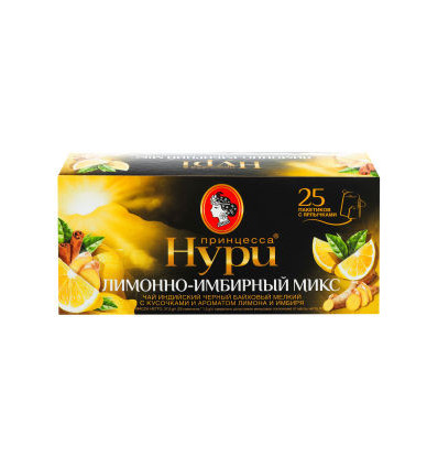 Чай Принцеса Нурі Лимонно-імбирний Мікс 1.5гр х 25 пакетиків