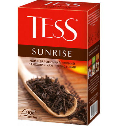 Чай TESS Sunrise, чорний 90 гр