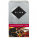 Чай Rioba Raspberry cream black байховый мелкий 2гр * 25 пакетиков 50гр