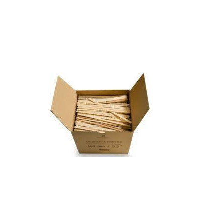 Палочка-мешалка WCS 14см/ 5,5 деревянная в картонной упаковке 1000шт