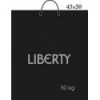 Пакет с пластиковой ручкой 43х50 12см 90мкм Liberty премиум черный (шт)