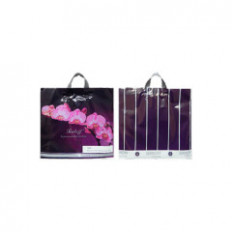 Пакет петля 45х43см 3см 100 мкм Орхидея фиолетовая 25шт