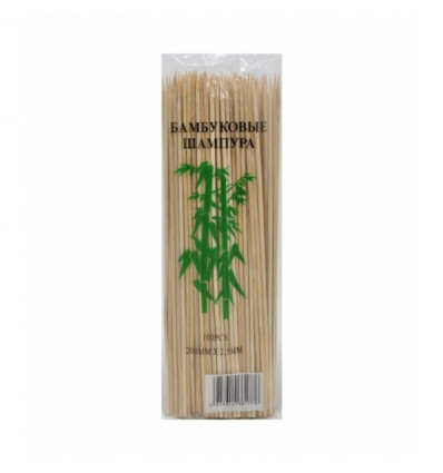 Палички для шашлику 20см 100шт бамбук