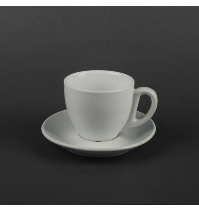 Чашка чайная с блюдцем 200 мл, белый