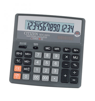 Калькулятор Citizen SDC-640 14 разрядов