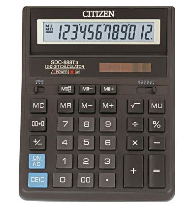 Калькулятор Citizen SDC-888T, 12 разрядов