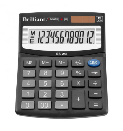 Калькулятор Brilliant BS-212, 12 разрядов