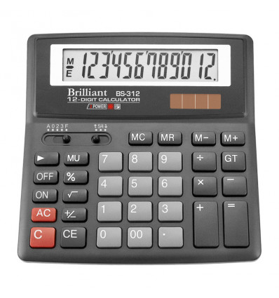 Калькулятор Brilliant BS-312, 12 розрядів