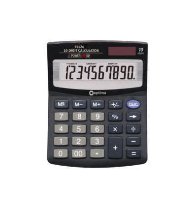 Калькулятор 10 разрядный Optima O75526