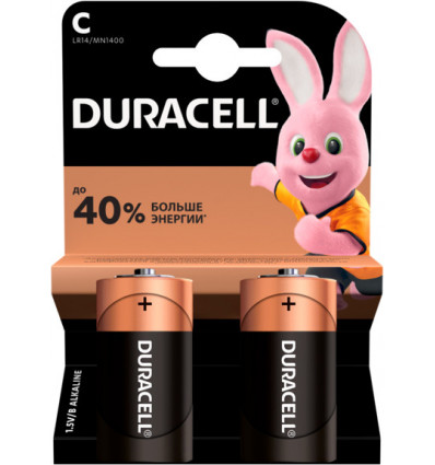 Батарейки Duracell C (LR14) MN1400 1,5V 2 шт