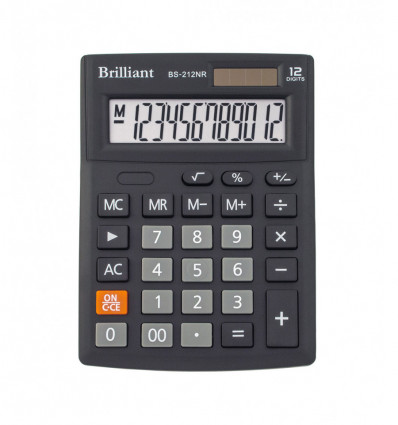 Калькулятор Brilliant BS-212NR, 12 розрядів