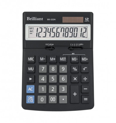 Калькулятор Brilliant BS-222N, 12 розрядів