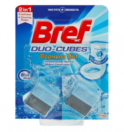 Кубики для сливного бачка Bref Duo-Cubes 50г*2шт 100г