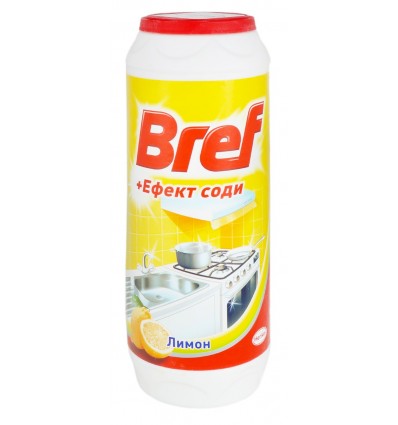 Порошок для чистки Bref Лимон с эффектом соды 500г