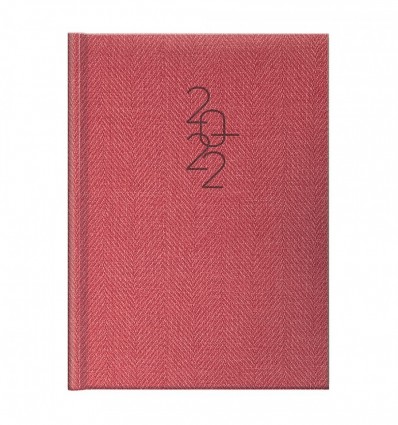 Ежедневник датированный BRUNNEN 2022 Стандарт Tweed красный
