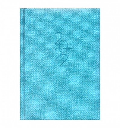 Ежедневник датированный BRUNNEN 2022 карманный Tweed голубой