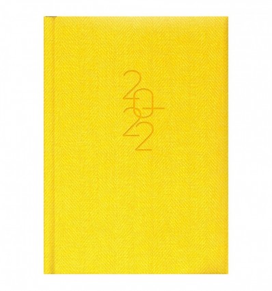 Щоденник датований BRUNNEN 2022 кишеньковий Tweed жовтий