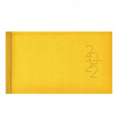 Еженедельник датированный 2022 BRUNNEN карманный Tweed желтый