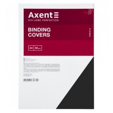 Обкладинка картонна Axent 2730-01-A "під шкіру", А4, 50 штук, чорна