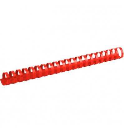 Пружина пластиковая Axent 2925-06-A, 25 мм, красная, 50 штук