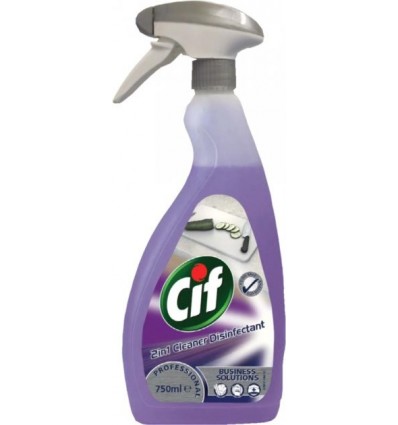Cif Prof 2in1 Cleaner Disinfectant. Средство для мытья и дезинфекции любых поверхностей с распылител