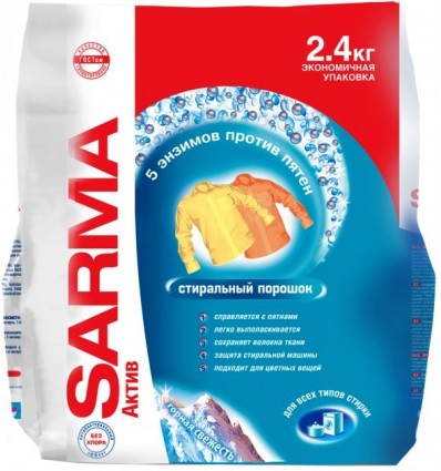 Sarma-Актив Порошок Универсальный Горная свежесть 2,4 кг