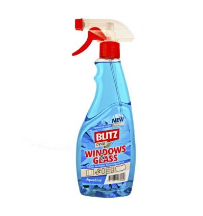 BLITZ Средство для мытья стекл Синий с распылителем 500мл
