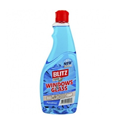 BLITZ Средство для мытья стекл Синий запаска 500мл