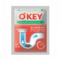 O'KEY, гранулированный средство для прочистки труб (горячая вода) 70г