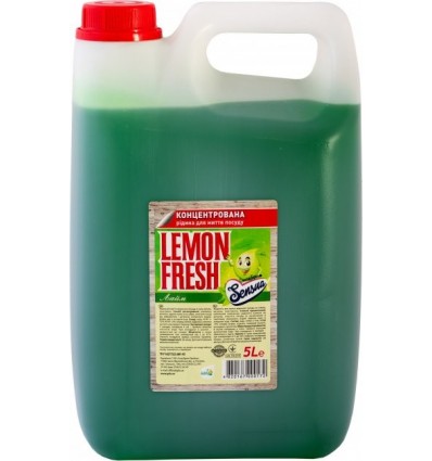 Lemon Fresh Жидкость для мытья посуды 5л Зеленый