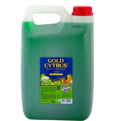 Gold Cytrus Жидкость для мытья посуды 5л Зеленый