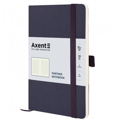 Книга записная Axent Partner Soft Skin 8616-02-A, A5-, 125x195 мм, 96 листов, клетка, гибкая обложка