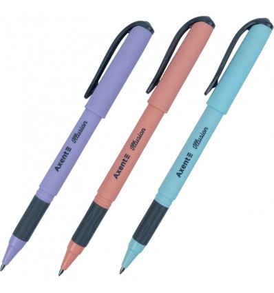 Ручка гелева "пиши-стирай" Axent Illusion, 0.5 мм, сині чорнила
