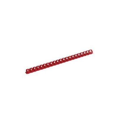 Пружини пластикові d 6 мм, круглі, зшивають 2-20 аркушів, А4, червоні