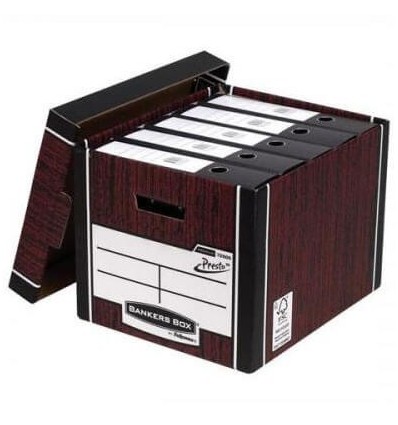 Короб для архивных боксов Bankers Box Woodgrain, коричневый