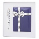 Набор подарочный Gloss: ручка шариковая + зеркало, фиолетовый LS.122034-07