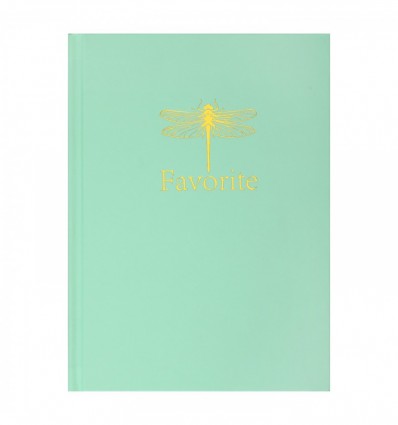 Записная книжка PASTEL, А5, 96 л., клетка, офсет кремовый, тв. лам. обл., мятная BM.2410-438